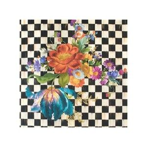 MacKenzie Childs Courtly Flower Market Wallpaper BY the YARD 36" x 20.5"